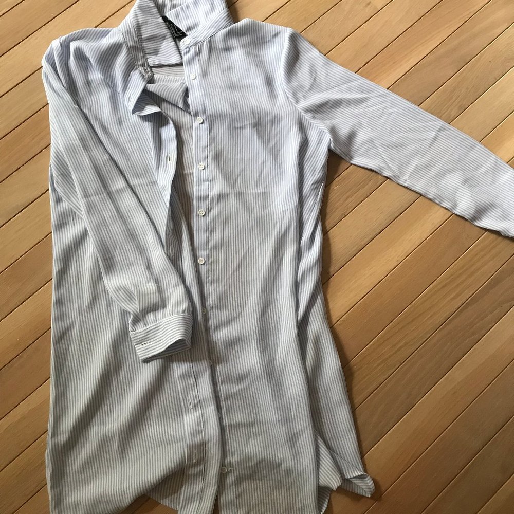 long sleeve striped blouse